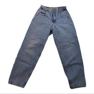 Zena Jeans Vintage High Waist Tapered Leg Blue Denim Mom Jeans Retro 90s Style